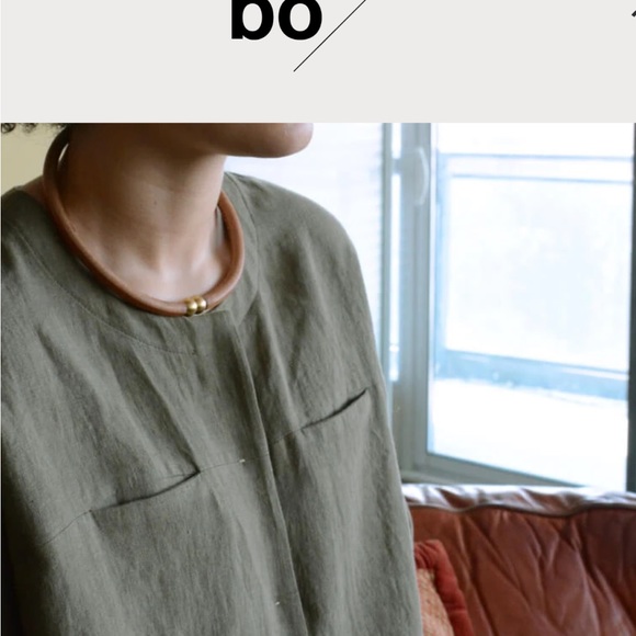 NWOT; Linen button up jacket by Hoi Bo - Picture 3 of 10